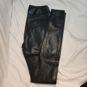 Wilfred Free Black Pleather Leggings size S